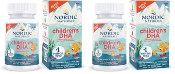 Nordic Naturals Children’s DHA, Strawberry - 120 Mini Chewable Soft Gels for Kids - 250 mg Omega-3 with EPA & DHA - Brain Development & Function - Non-GMO - 30 Servings (Pack of 2) Nordic NaturalsBuy Supplements Australia