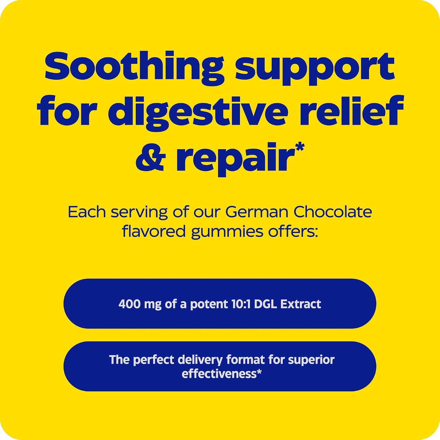 Enzymedica DGL Supplement for Men & Women - DGL Deglycyrrhizinated Licorice Gummies for Digestive Support & Gut Health, Soothes Stomach & Occasional Heartburn, Gluten Free, Vegan, Chocolate - 74 Count