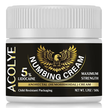 Acolye Numbing Cream Extra Strength: 5% Lidocaine Local Anesthetic- Long Lasting Extra Relief with Menthol Arnica and Emu Oil - Hemorrhoid Cream AcolyeBuy Supplements Australia