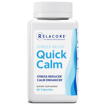 Relacore Quick Calm Mood Support Supplement with Ashwagandha, L-Theanine, Rapid Stress Relief and Relaxation – Cortisol Supplement - 60 ct Relacore buy supplements Au