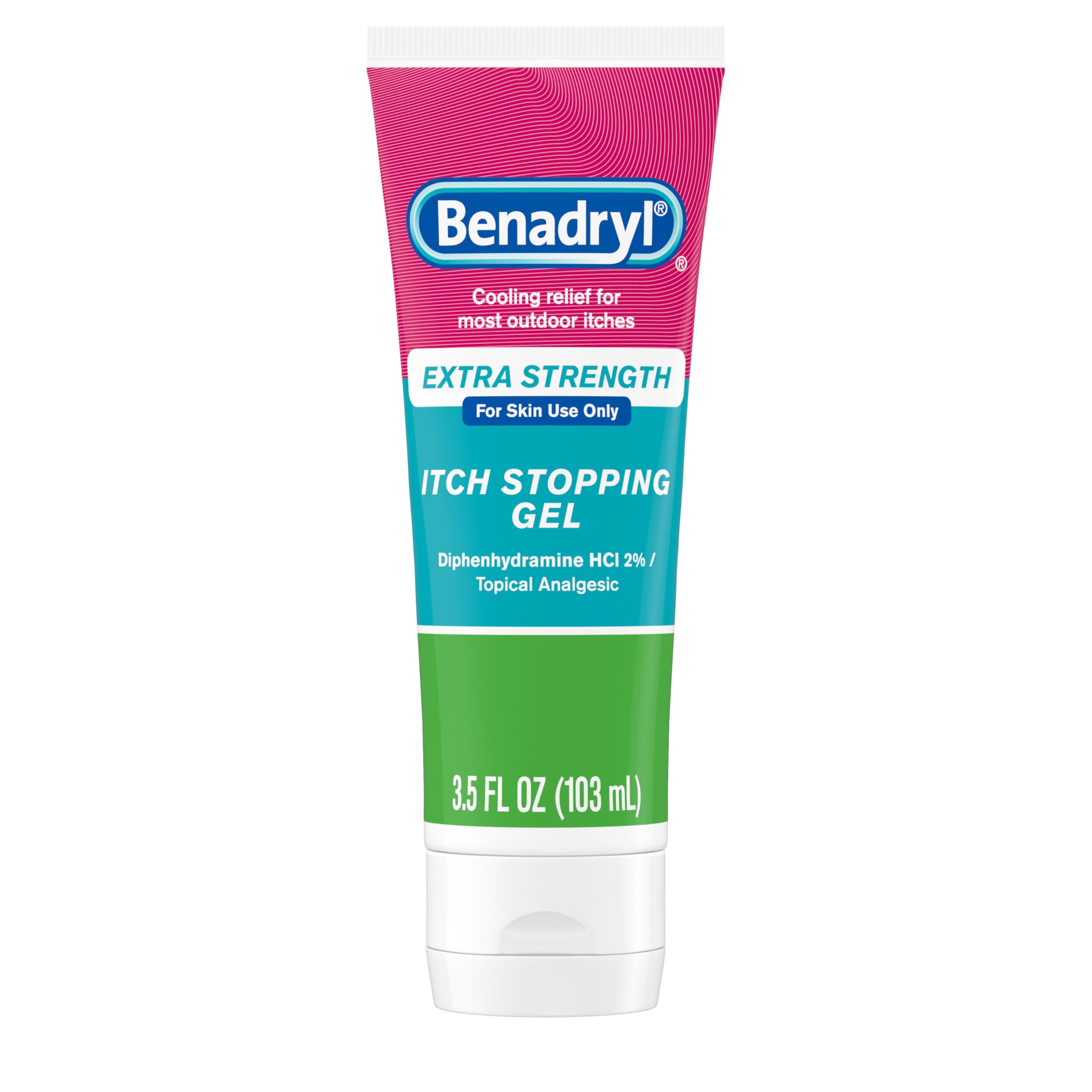 Benadryl Extra Strength Anti Itch Relief Gel, 2% Diphenhydramine HCl, Relief from Insect Bites, Sunburn & More, Great for Camping Essentials, 3.5 fl oz Benadryl buy supplements Au