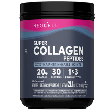 NeoCell Super Collagen Peptides Powder | 30 Servings | Unflavored | Types I & III | Grass Fed Bovine Supplement | Hair, Skin, & Nails | for Women and Men NeoCell buy supplements Au