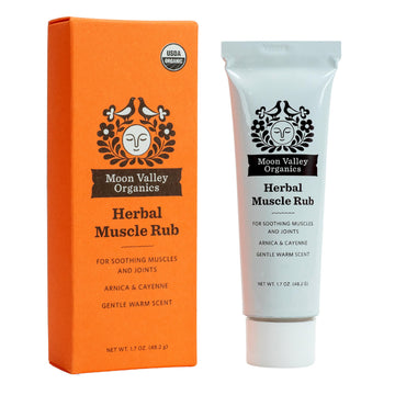 Moon Valley Organics Herbal Muscle Rub with Cayenne for Sore Joints, Aches and Pains, Soothes Pain Caused by Cold, Treat Sore Spots with Heat Moon Valley OrganicsBuy Supplements Australia