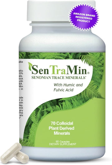 Plant Based Mineral Complex, 90 Vegetable Capsules | Daily Wellness, Energy & Immune Support with70 Plant Sourced Colloidal Trace Minerals with Antioxidants, Enzymes & More