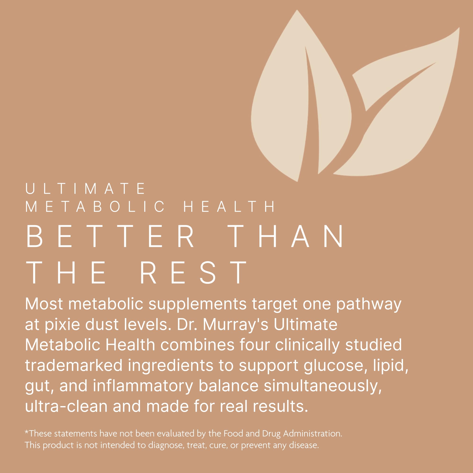 Dr. Murray's Ultimate Metabolic Health - Berbevis® Berberine Phytosome + Eriomin® Citrus Flavonoids + Ceylon Cinnamon + Akkermansia AKK11® Probiotic | Vegan | GMP Certified | 60 Capsules