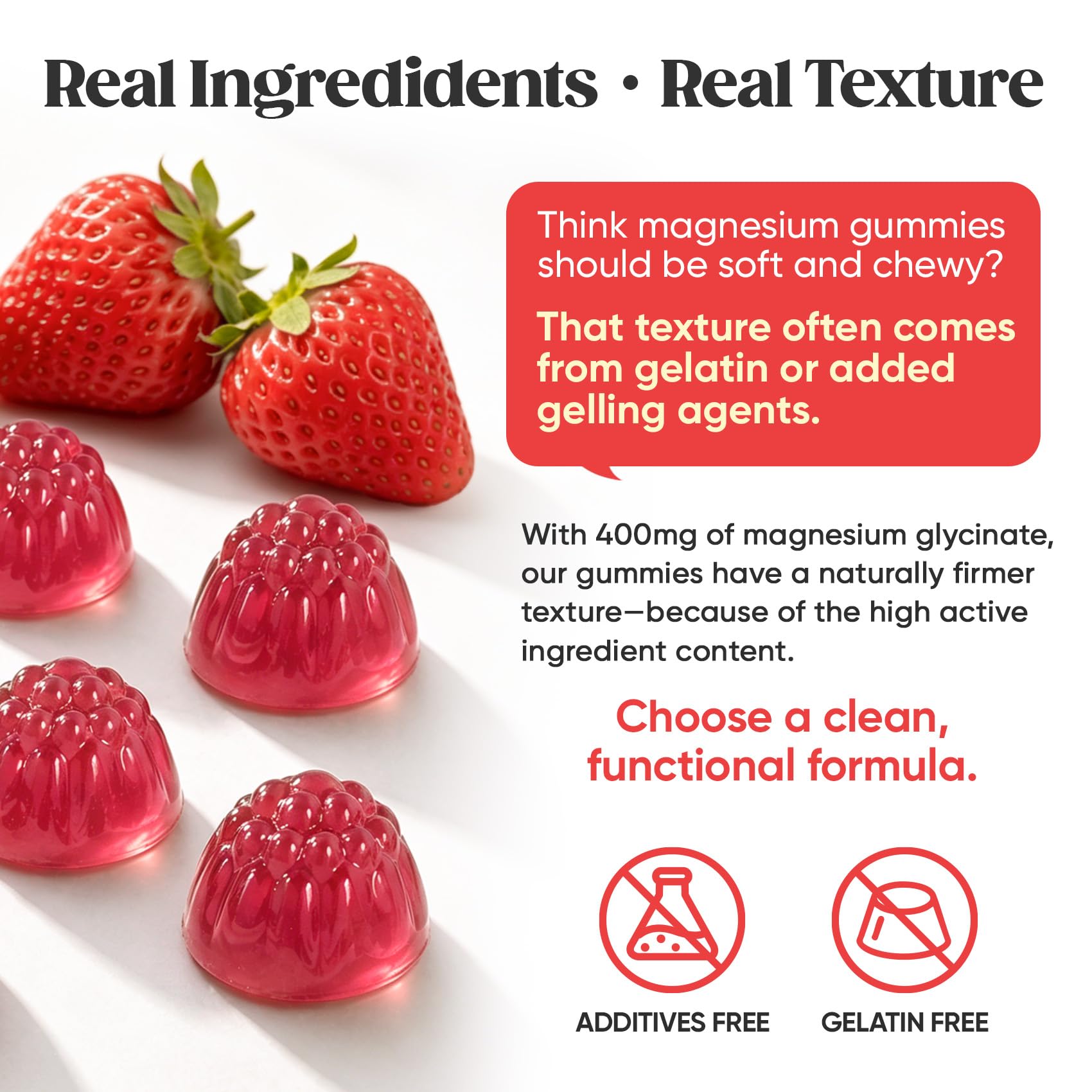 60 Day Supply Magnesium Glycinate 400mg Gummies Sugar Free High Absorption | With Ashwagandha, L-Theanine, CoQ10, Vitamin D3 & B6, Adults & Kids, Stress Relief, Sleep & Calm, Vegan, Gluten Free