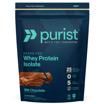 PURIST REP Whey Protein Powder, Premium Milk Chocolate Grassfed Isolate,Workout Recovery, Keto Friendly, Clean Nutrition Meal Replacement, Promotes Lean Muscle, Sugar and Gluten-Free Women Men, 2 Lb PURIST buy supplements Au