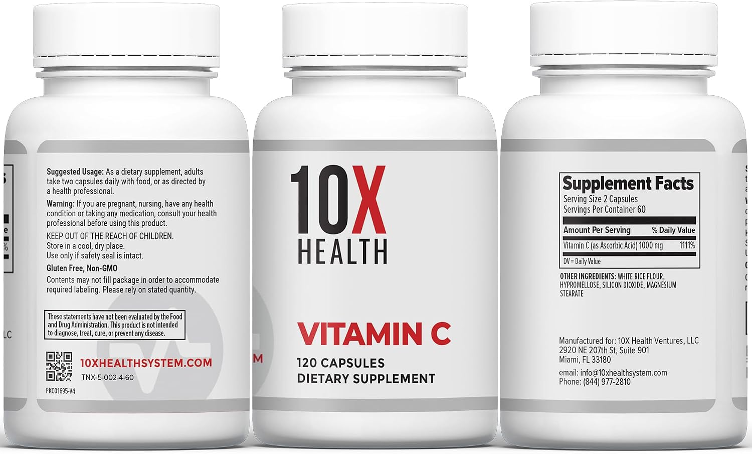 10X Health Methylated Multivitamin - 4-in-1 Kit | 10X Optimize, 10X Zinc, 10X Vitamin C & Methylene Blue Drops, Immunity & Energy Bundle