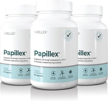 Papillex Dietary Supplement Tablets All Natural Immune Support - Immunity Defense - Best Immune System Booster - Organic 60 Capsules Bottle (3 Pack)