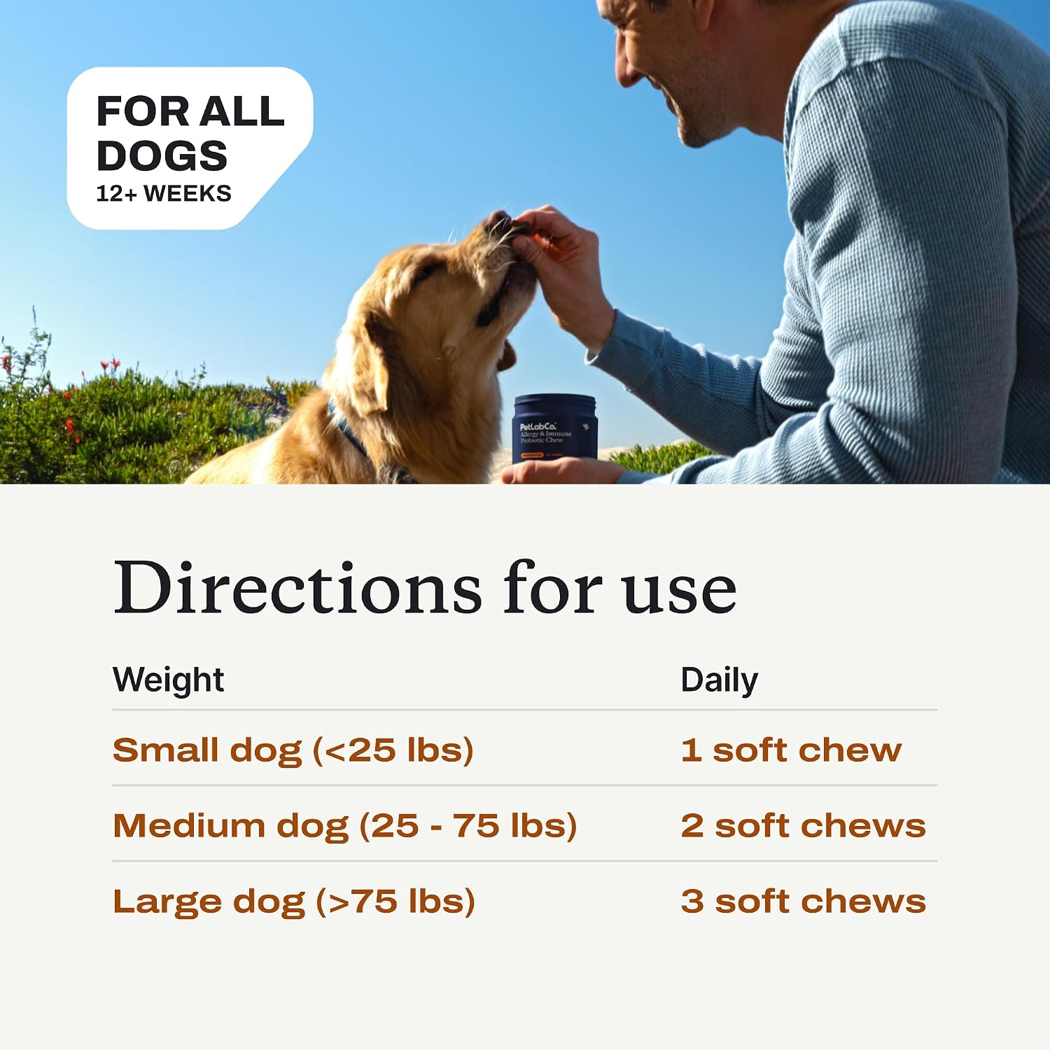 PetLab Co. – Seasonal Allergy Support & Dental Care in One Routine - Allergy & Immune Chews + ProBright Dental Powder for Total Wellness Inside & Out - Medium Sized Dogs