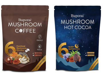 Day + Night Bundle with Mushroom Coffee & Mushroom Hot Cocoa