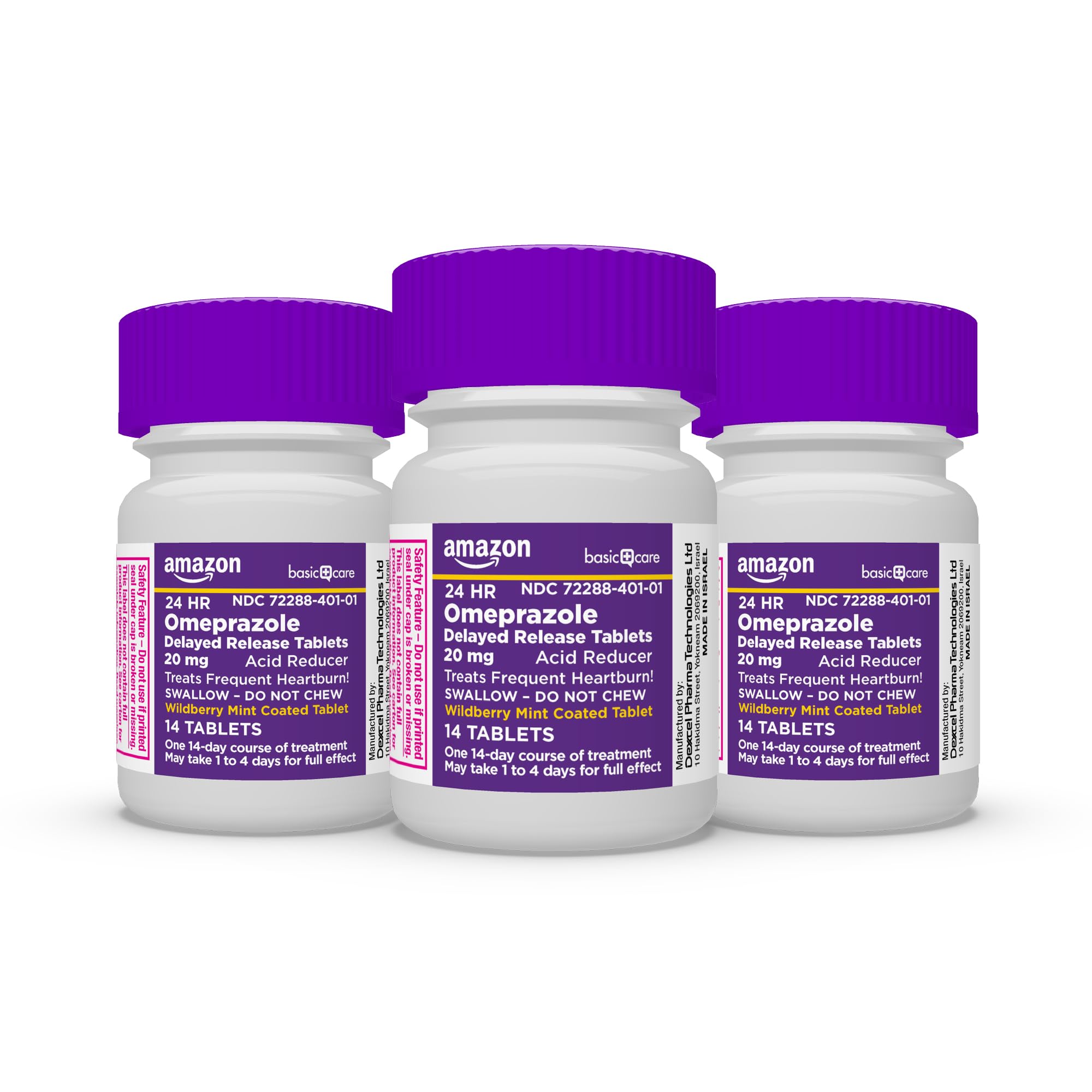 Amazon Basic Care Omeprazole Delayed Release Tablets 20 mg, Acid Reducer, Wildberry Mint Coated Tablet, Heartburn Medicine, 42 Count Amazon Basic Care buy supplements Au