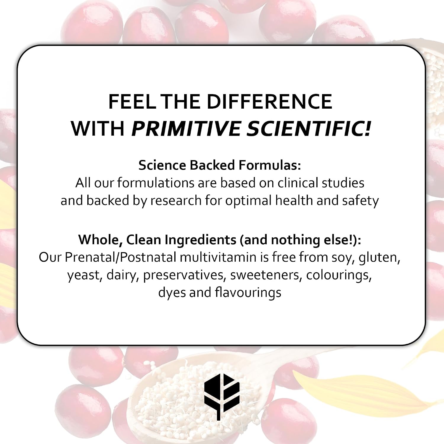 Primitive Scientific Prenatal and Postnatal Multivitamin for Women, with Vitamins A, B, C, D, E, Iodine, and Ginger for Mother & Baby Support, Non-GMO, Gluten-Free (120ct)