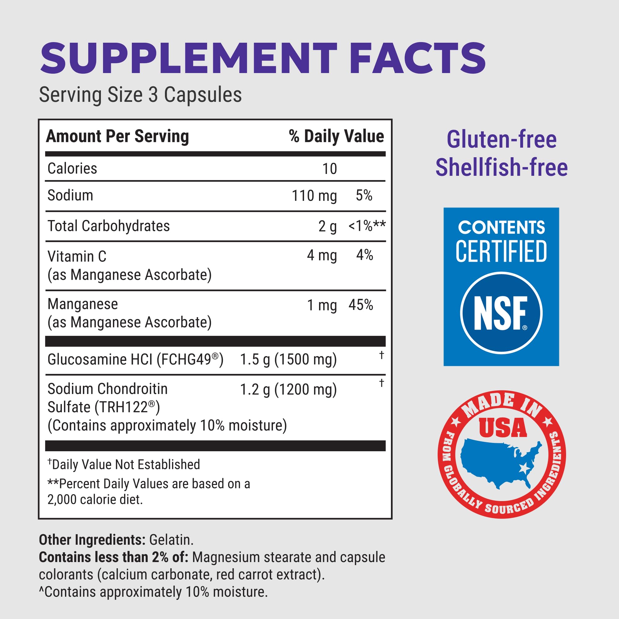Nutramax Cosamin DS Joint Supplement, Glucosamine Chondroitin, 210 Capsules | Clinically Proven in Published Studies, Trademarked Glucosamine and Chondroitin for Joint Support, Third Party Tested