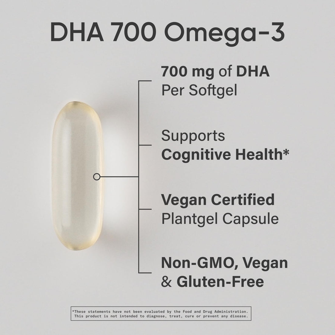 Sports Research® Vegan DHA 700mg - Cognitive Support, Brain Support, Supplement with Omega-3 DHA from Algae Oil - Vegan Certified · Non-GMO · Gluten Free - 90 Count Softgels Sports Research buy supplements Au