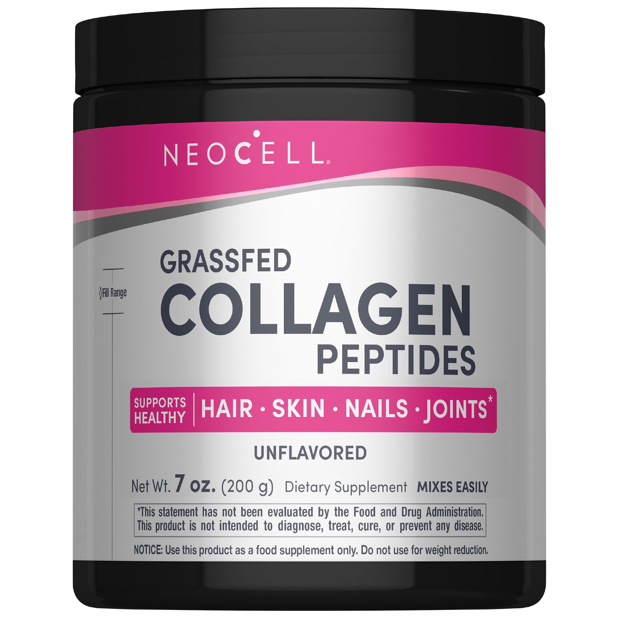 NeoCell Grassfed Collagen Peptides Powder | 7 oz | Unflavored | for Women and Men | Hair, Skin, & Nails NeoCell buy supplements Au