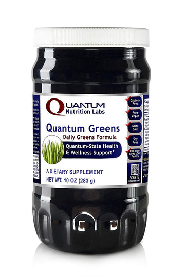 Quantum Nutrition Labs Quantum Organic Greens- Super Greens Powder, Greens Superfood Powder for Drinks, Green Juice, Nutrition Support, Supergreens for Men & Women, Spinach, Alfalfa, Chlorella - 10 oz Quantum NutritionBuy Supplements Australia