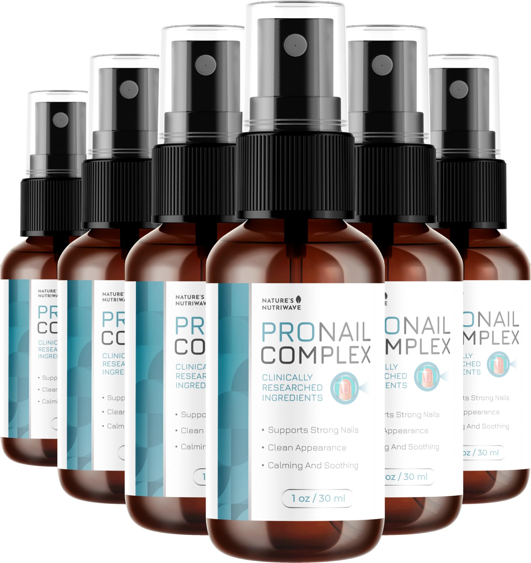 Pronail Complex Spray – Botanical Nail Formula, USA Made – 1 Month Supply | Topical spray for toe & fingernails, botanical | Original extra-strength formula | Fast, no-touch application