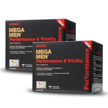 GNC Mega Men Performance Vitality - 30 Packs GNC