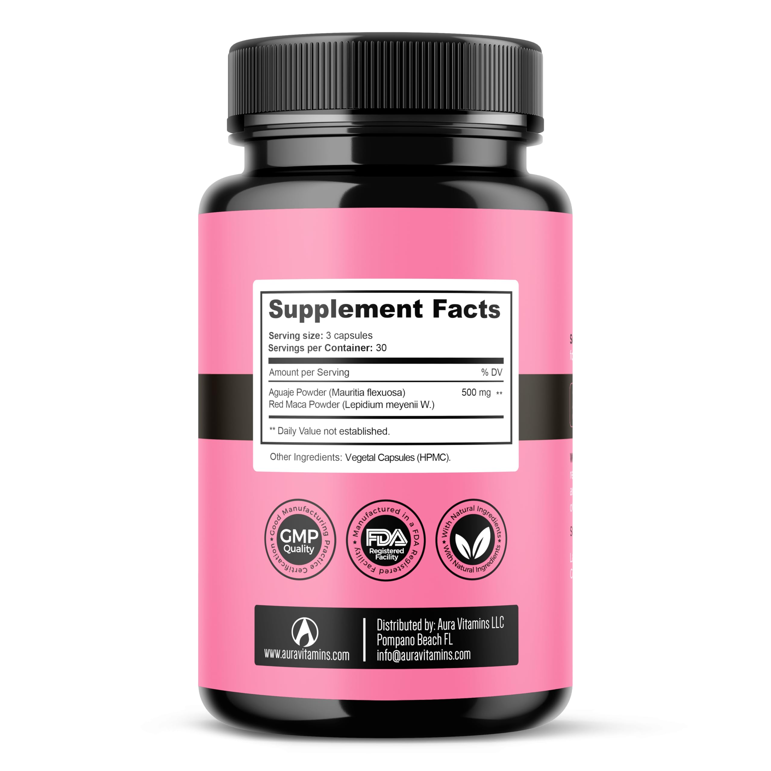 Fertili-t Female (90 Caps) Natural Fertility Support, Hormonal Balance & Prenatal Vitamins for Women, Conception Support, Natural Fertility Supplement with Aguaje & Red Maca (30-Day Supply) (1) AURA VITAMINS buy supplements Au