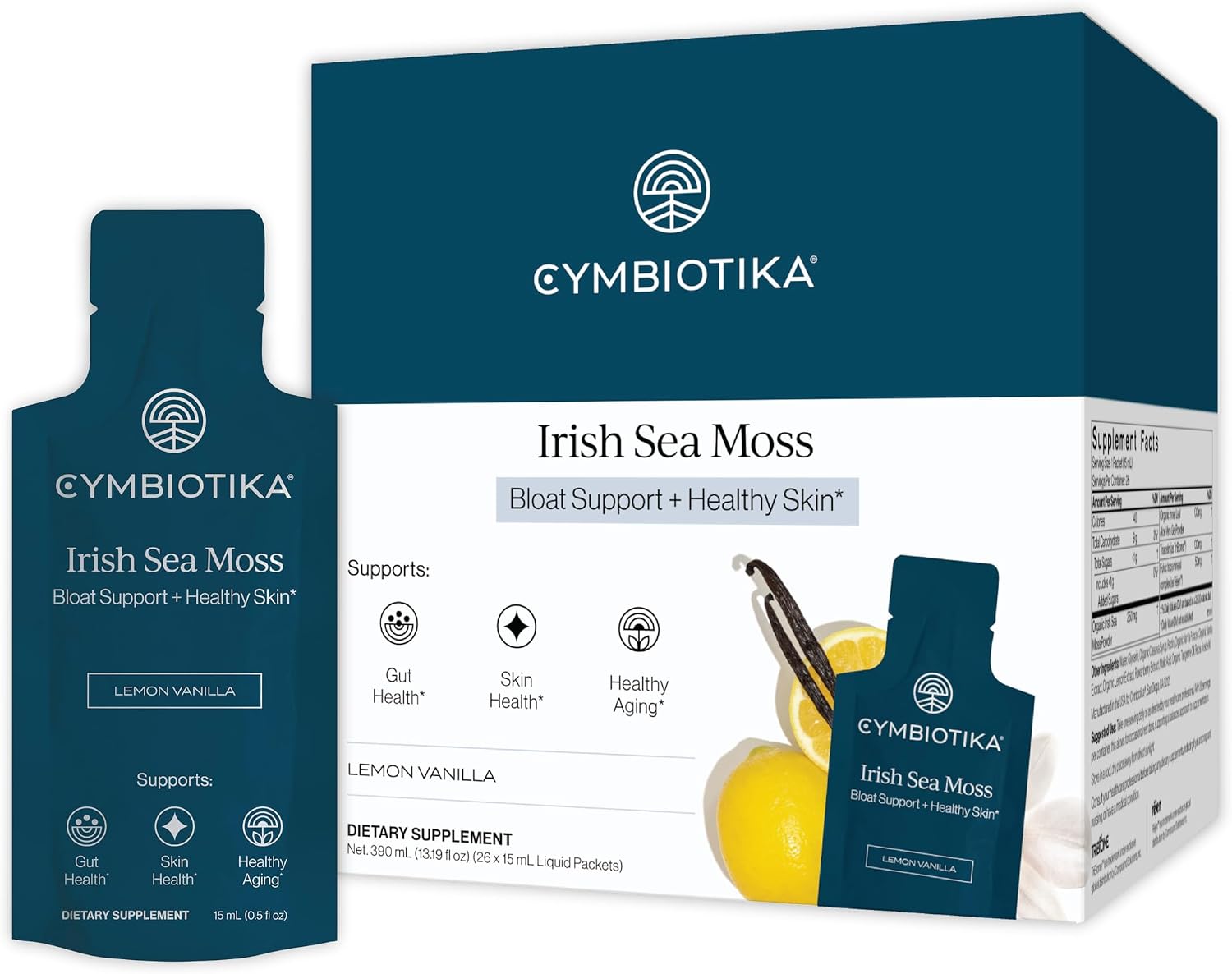 CYMBIOTIKA Irish Sea Moss with Aloe & Fulvic Minerals for Gut & Skin