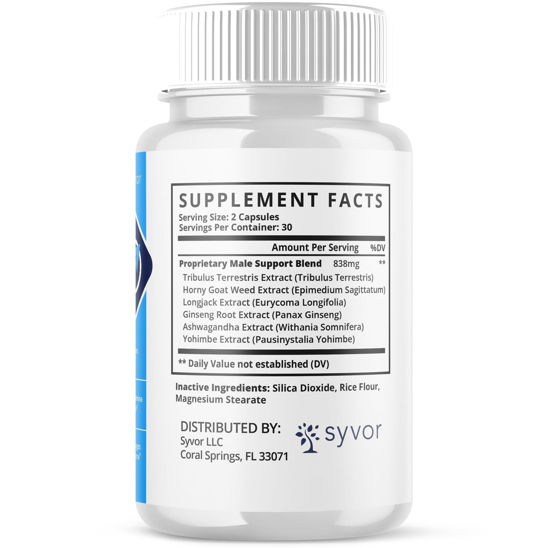 Two bottles of Boost TRT male performance capsules on a white background