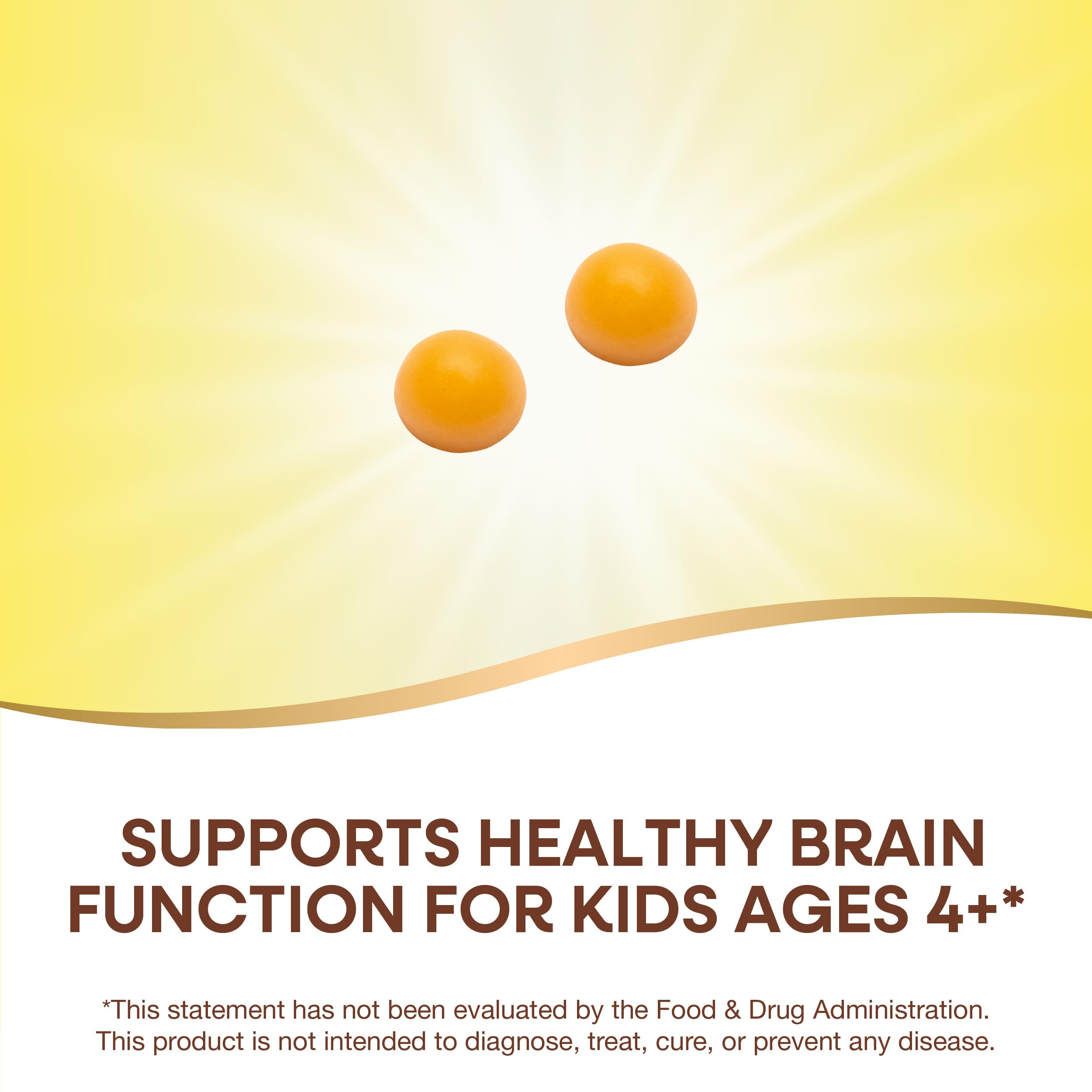 Nature's Way Kids Brain Supplement Gummies, Supports Healthy Brain Function*, Lemonade Flavored, 60 Gummies Nature's WayBuy Supplements Australia