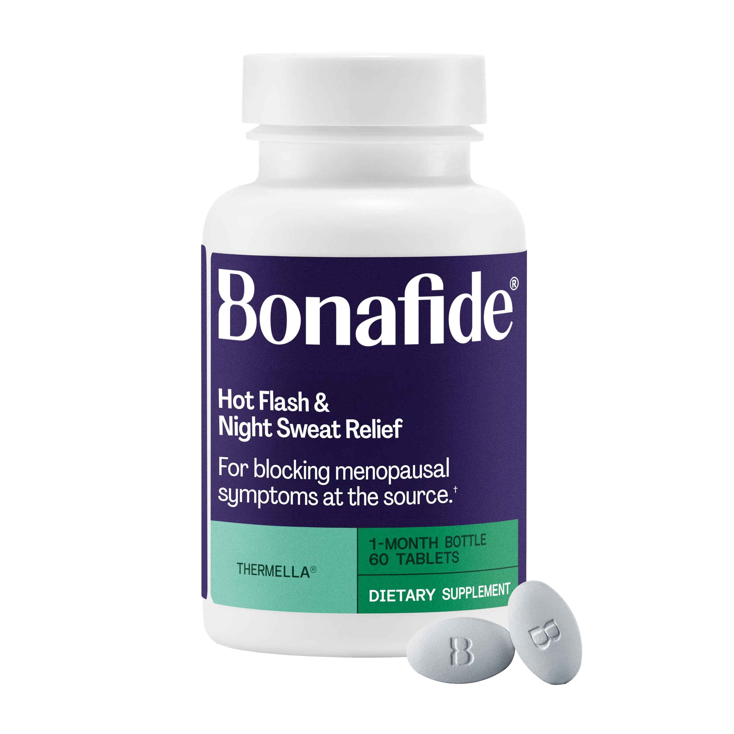 Bonafide Hot Flash and Night Sweats Relief (Thermella). — 1-Month Supply (60 Tablets) Bonafide buy supplements Au
