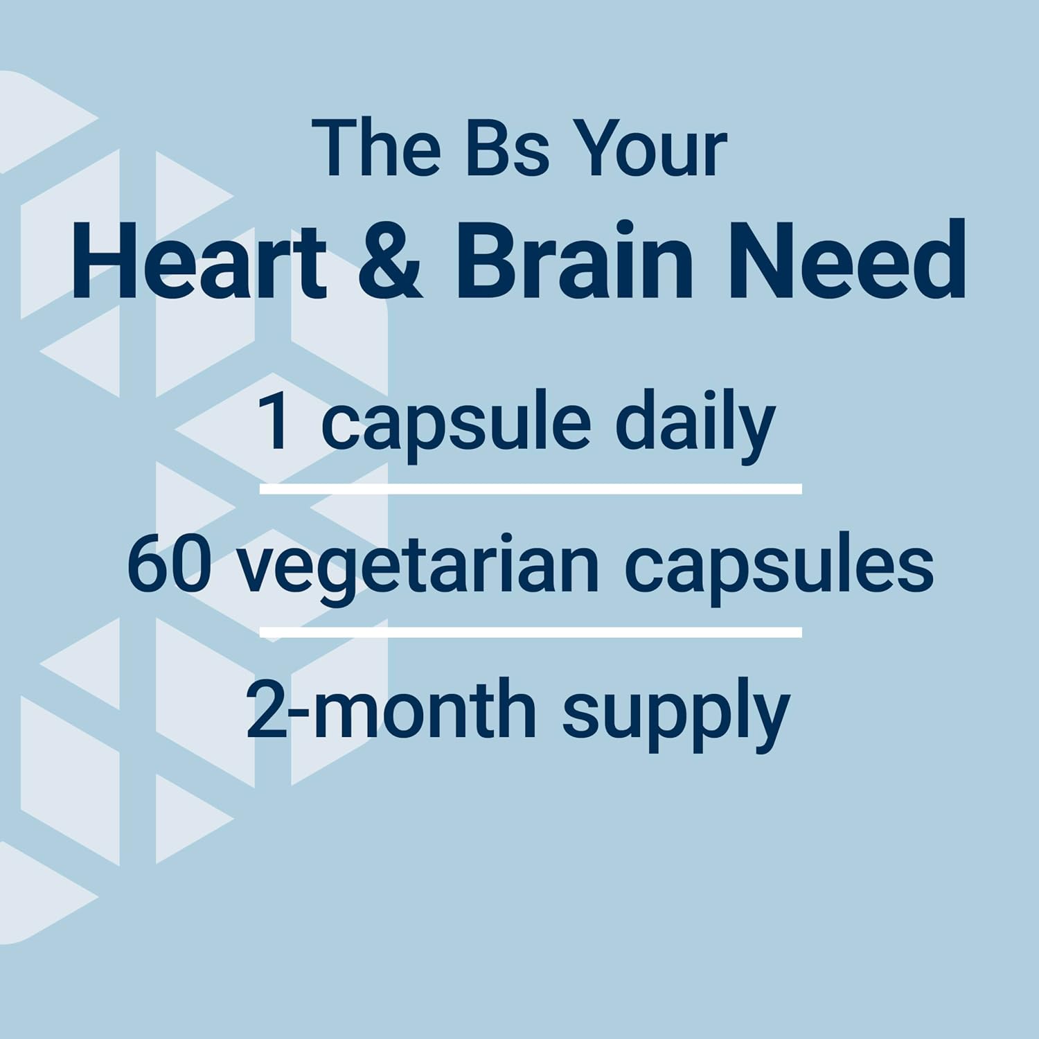 Life Extension Homocysteine Resist Vegetarian Capsules, 60 Count | Vitamin B2, B6, B12 & Folate as L-5-MTHF Support Heart & Brain Health, Once Daily, Gluten Free, Non-GMO & Vegetarian