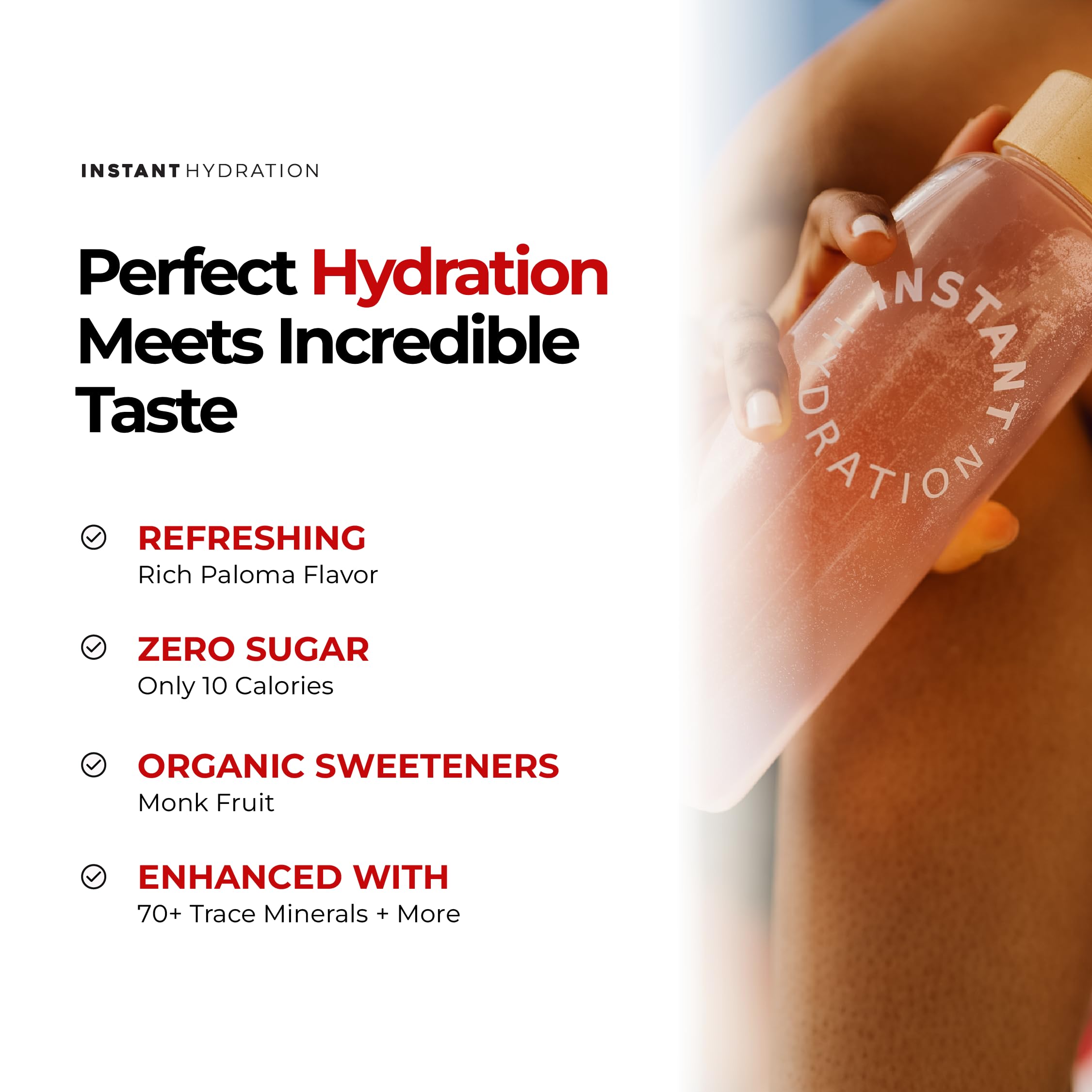 Instant Hydration Sugar Free Electrolytes Powder Packets Variety Pack - Watermelon, Raspberry, Lemon Lime Drink Mix & Travel Essentials with Magnesium and Potassium - Post Workout Recovery - 20 Sticks