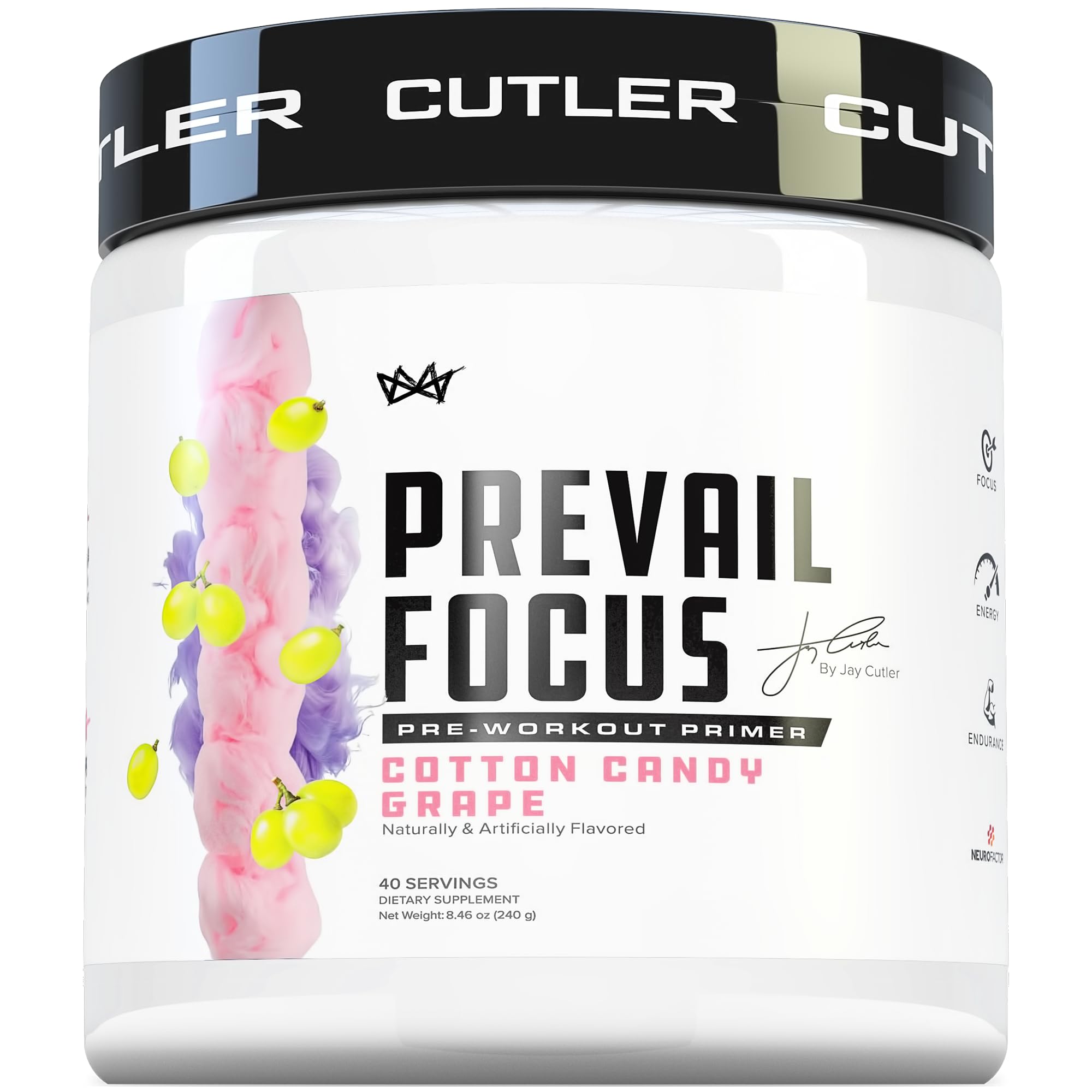 Prevail Pre Workout Powder with Nootropics: Pre-Workout Drink for Men and Women, Cutting Edge Energy and Focus Supplement with L Citrulline, Alpha GPC, L Tyrosine | Sour Rainbow Candy, 40 Scoops | Sour Rainbow Candy, 40 Scoops | With L-Citrulline, Alpha G