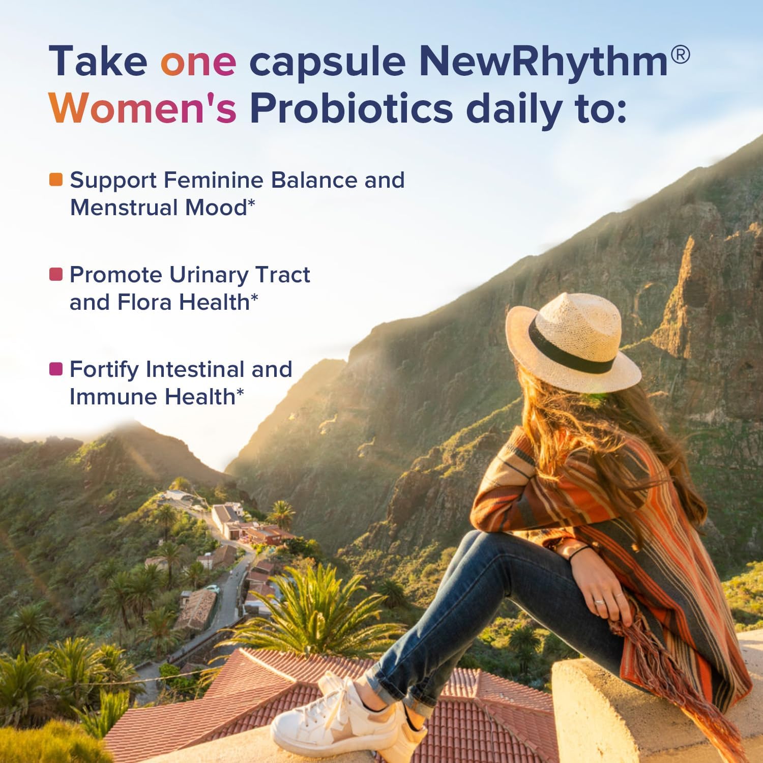 NewRhythm Gut Balance Bundle, Probiotics 50 Billion CFU & Women’s Probiotics (100B CFU), Daily Gut Health Support, Complete Feminine Care, 120 Capsules Total (Pack of 2)