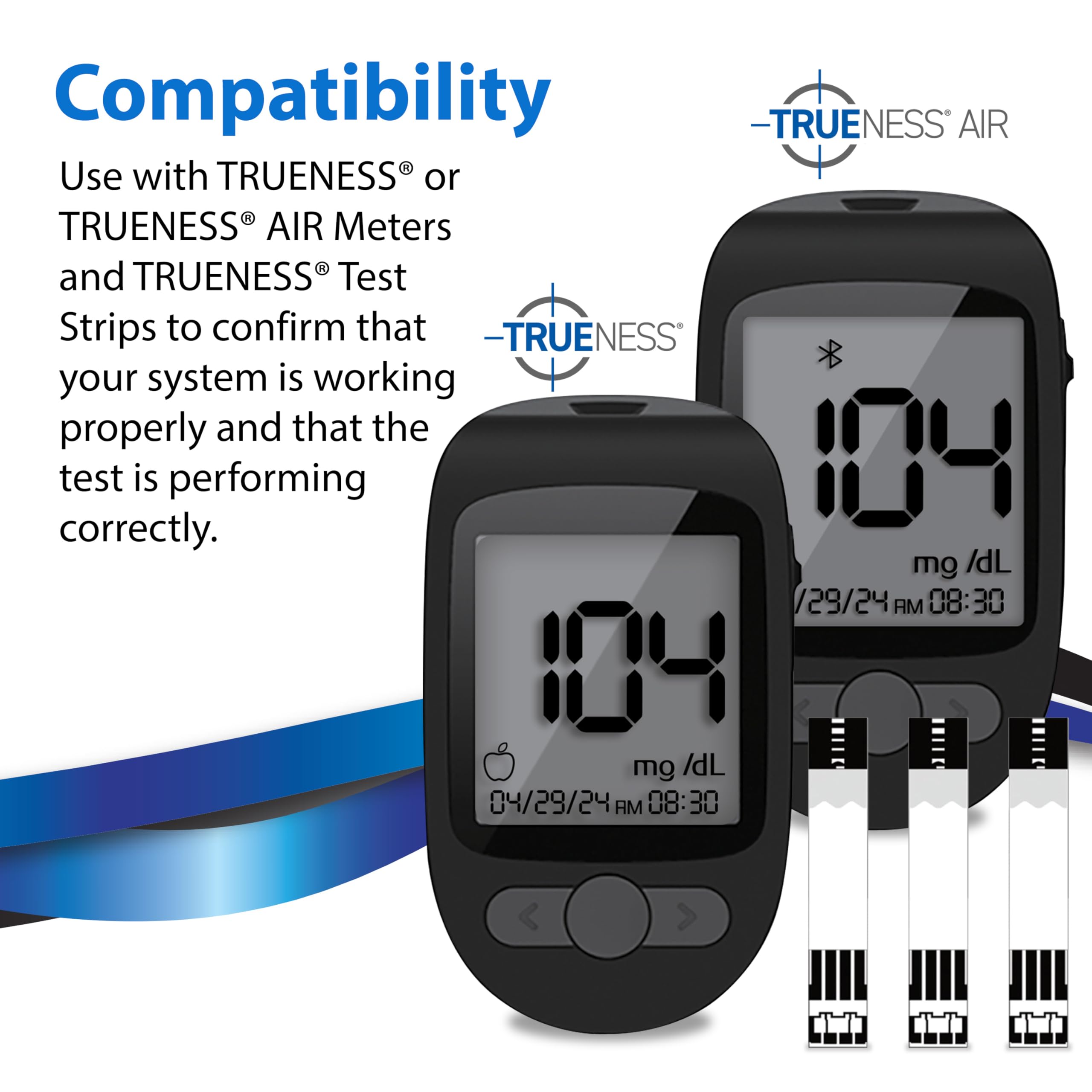 TRUENESS Level 1 Control Solution | Solution for Use with TRUENESS Blood Glucose Test Strips and Meter, Use to Confirm Glucose Testing System Works Correctly