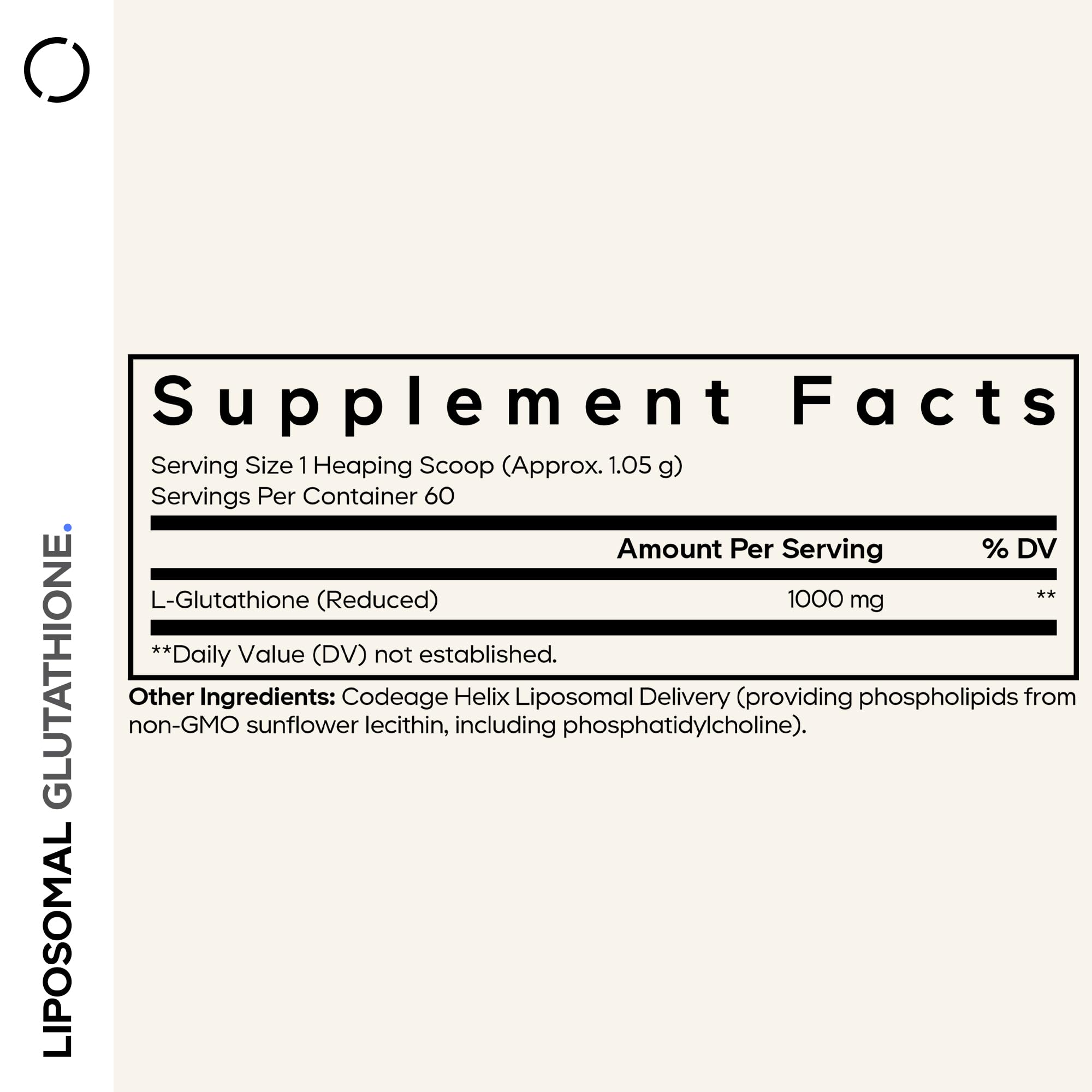 Codeage Liposomal Glutathione Powder - 1,000 mg Vegan Reduced L-Glutathione per Serving, Liposomal Delivery - 2-Month Supply - Unflavored - Phospholipid - Non-GMO Gluten-Free - 2.22 Oz CodeageBuy Supplements Australia