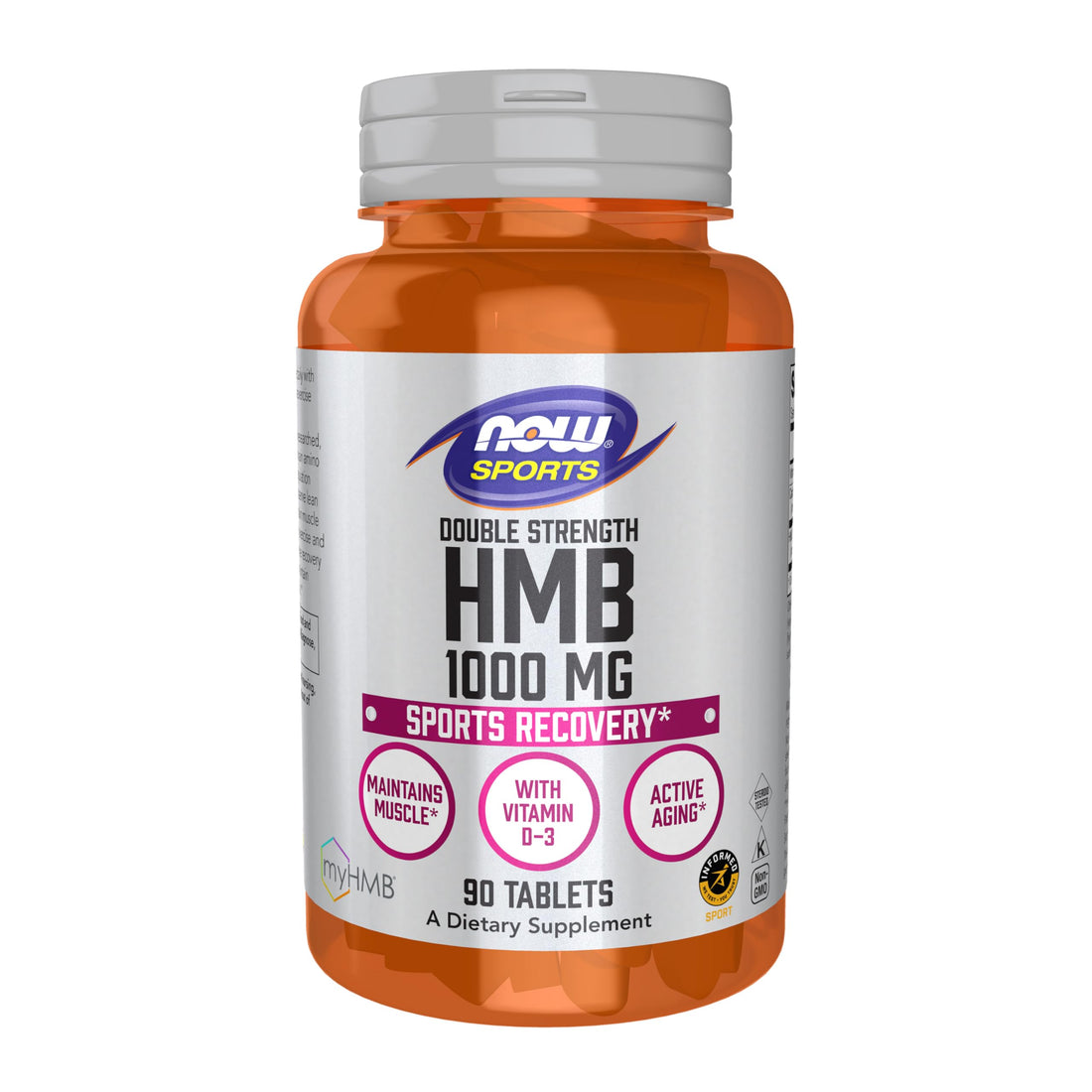 NOW Foods Sports Nutrition, HMB (β-Hydroxy β-Methylbutyrate), Double Strength 1,000 mg, 90 Tablets NOW Foods buy supplements Au