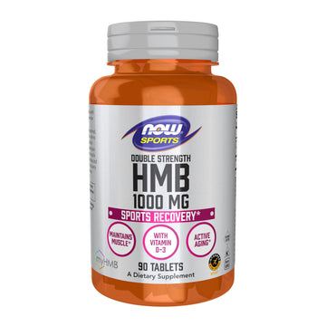 NOW Foods Sports Nutrition, HMB (β-Hydroxy β-Methylbutyrate), Double Strength 1,000 mg, 90 Tablets NOW Foods buy supplements Au