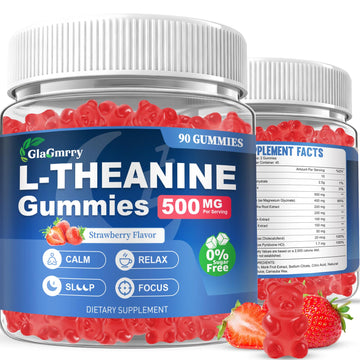 GlaGmrry 180 Count | L Theanine Gummies, L Theanine Supplement for Adults & Kids, w/Ashwagandha, Magnesium, GABA & 5-HTP, Sugar Free Liposomal Formula for Calm Relax zzZ M♡♡d & Focus, Vegan GlaGmrryBuy Supplements Australia