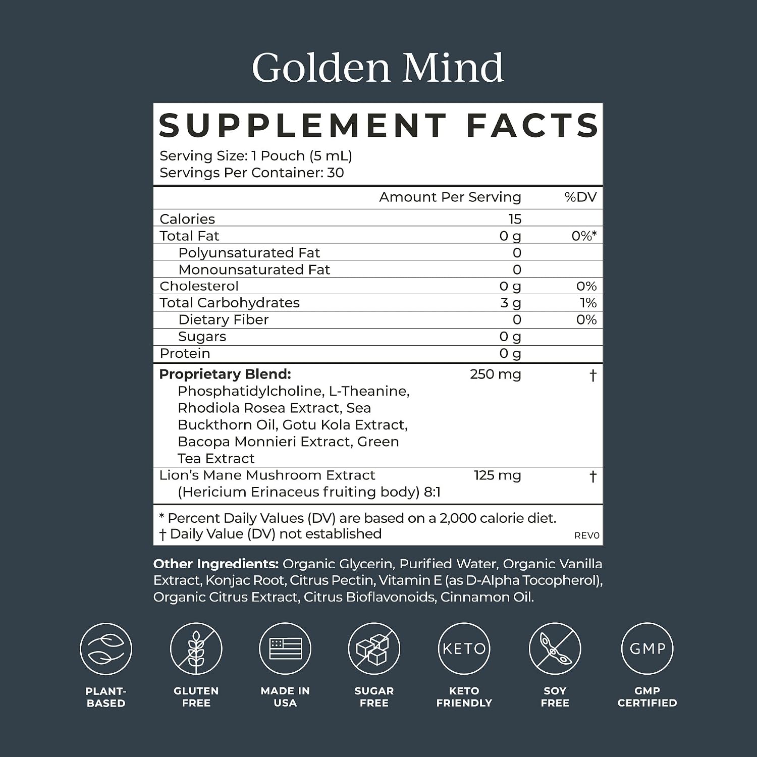CYMBIOTIKA Liquid Mushroom Supplement & Golden Mind Nootropic Brain Booster Liquid Supplement Bundle, Brain Nootropic & Immune System Booster, Supports Energy & Focus, Reduces Brain Fog, Easy to Use