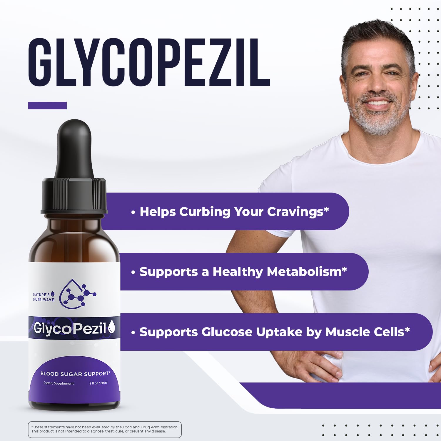 GlycoPezil Drops – Chromium, Maca & Ginseng – 2 fl oz, 3 Month Supply | Chromium, Maca Root, Ginseng & plant extracts | Non-GMO, GMP-Certified, Made in USA | Dropper, daily drops