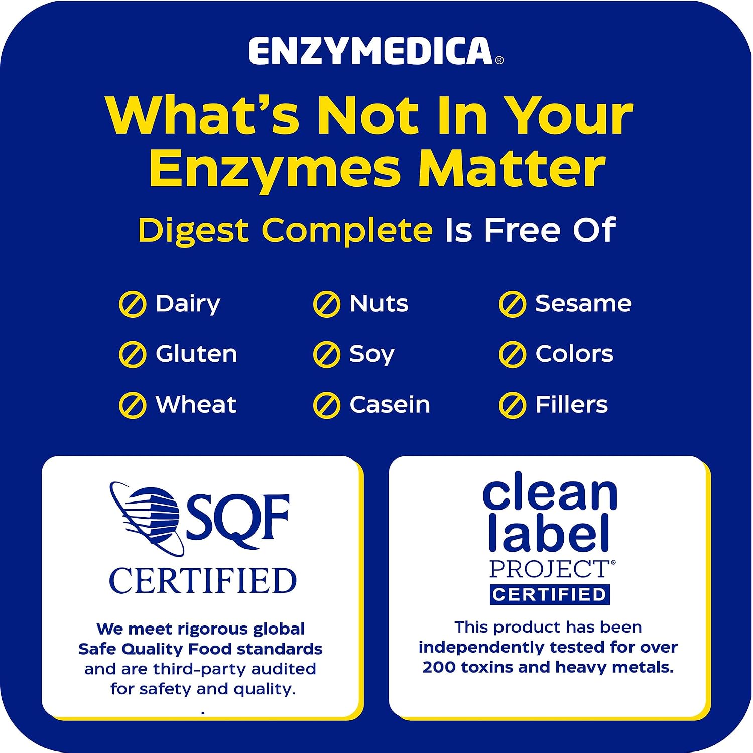 Enzymedica Digest Complete - Helps Gas & Bloating - 90 Caps