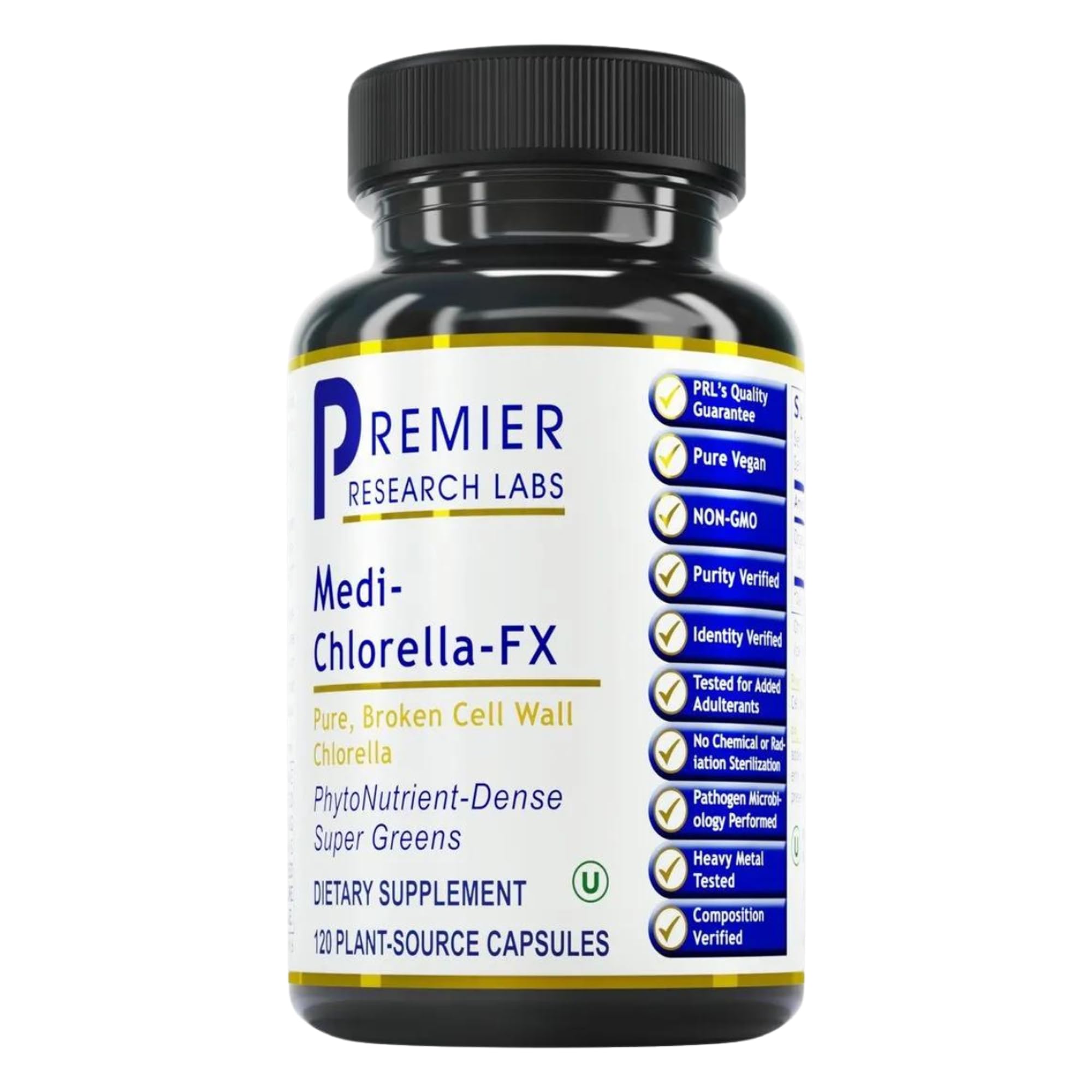 Premier Research Labs Medi Chlorella-FX - Chlorella Capsules, Chlorophyll Capsules, Organic Pills for Women & Men, Chlorophyll Supplement - 120 Vegetarian Capsules Premier Research LabsBuy Supplements Australia