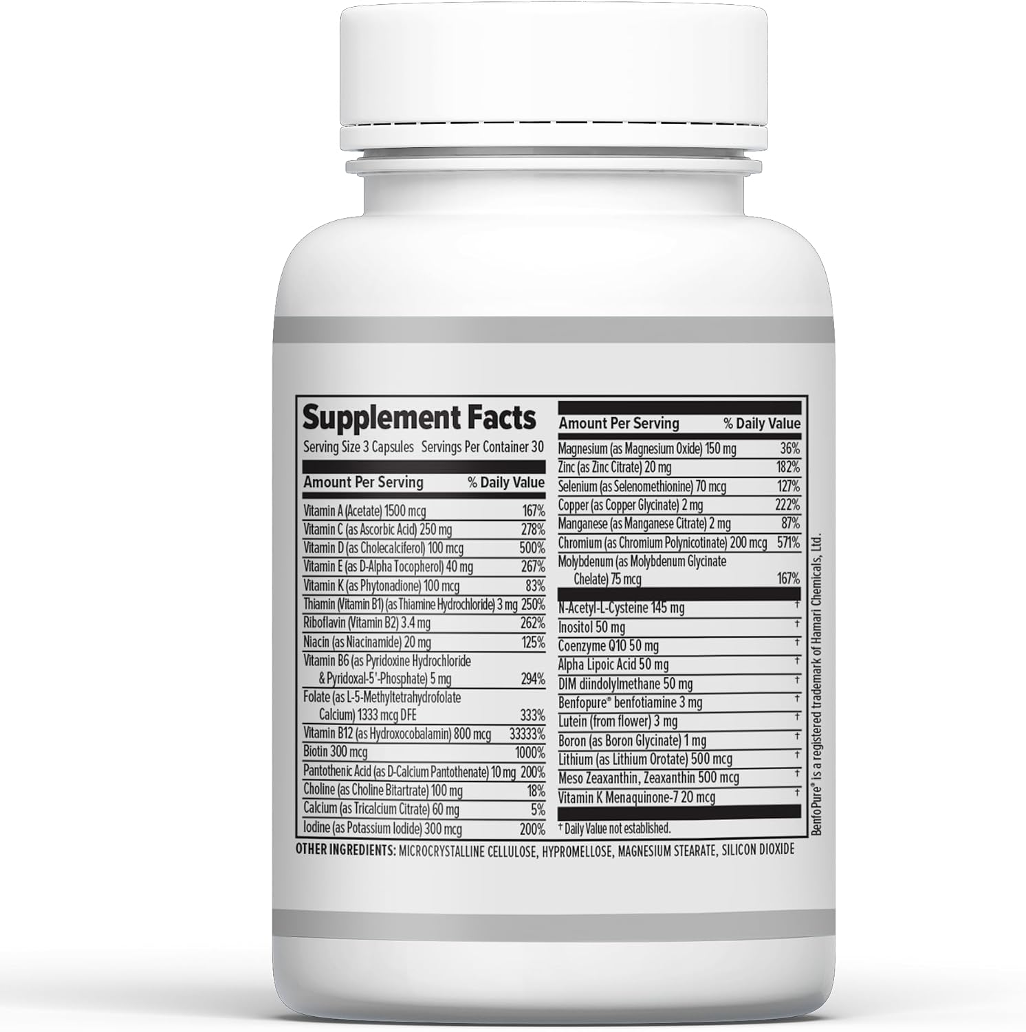 10X Health Methylated Multivitamin - 90 Capsules | Mthfr Supplement: 34-in-1 Formula, 800mcg B12, 5-MTHF & NAC, Methyl B Complex, Non-GMO