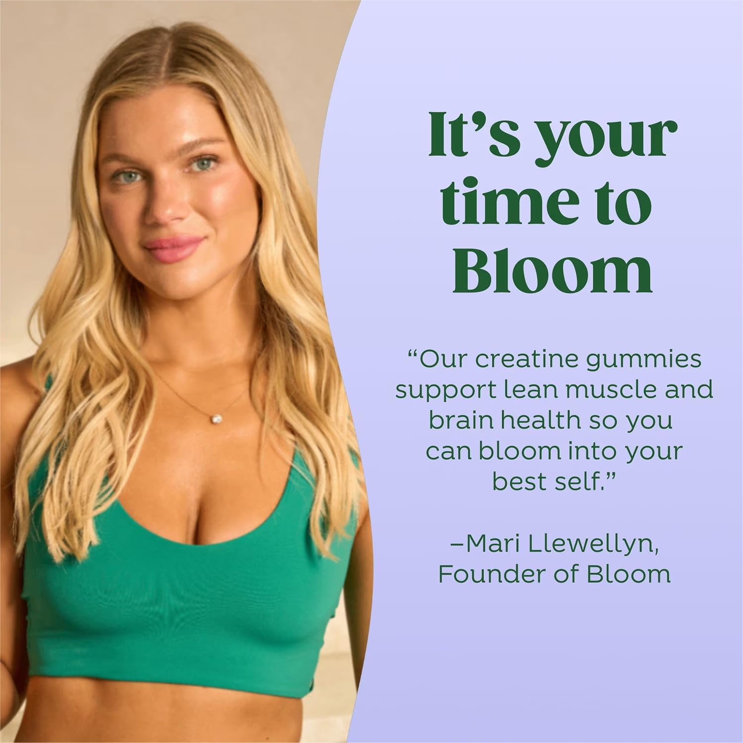 Bloom Nutrition Creatine Monohydrate Gummies, Berry Boost, 12 Servings | 5g Per Serving, Sugar Free Creatine Gummy for Workout, Strength, Cognitive Health & Lean Muscle Support, Gluten Free, Non GMO