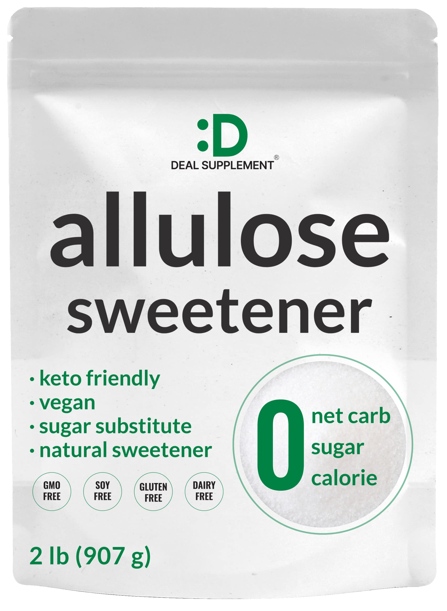 Allulose Sweetener 6 Pounds – Natural Sugar Substitutes, No Aftertaste – Keto Friendly, Vegan, Zero Net Carb, Zero Calorie – Great for Cooking & Baking
