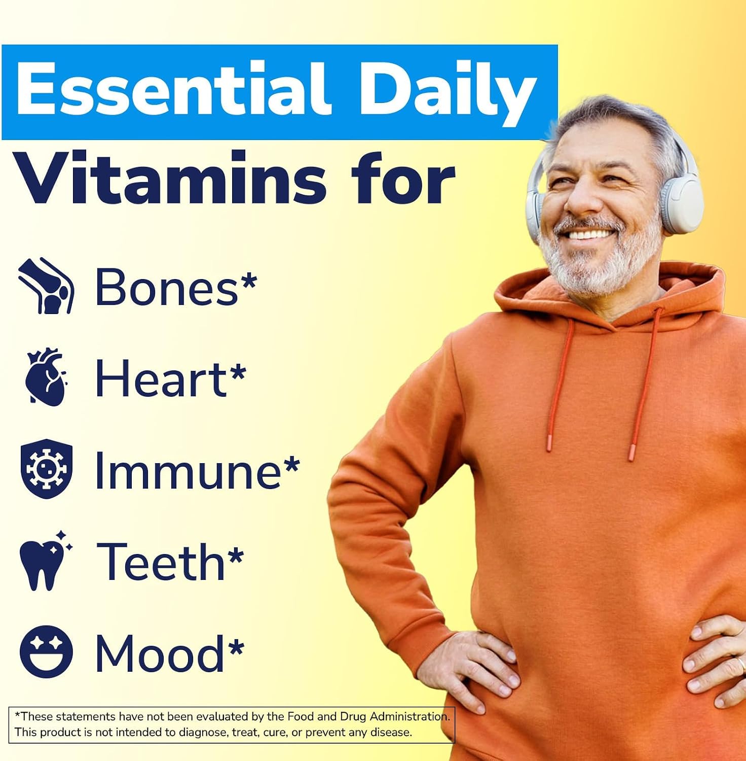 Vitalibre Vitamin D3 K2 Supplement, Vitamin D3 10000 IU & 200 mcg K2 MK7 | Enhanced Calcium Absorption, Bone, Heart, Immune & Mood Support, No Soy, Easy to Swallow, 90 Softgels