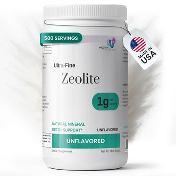 Organic Excellence Zeolite Clinoptilolite Powder – Pure Micronized Mineral Supplement – Supports Gut Health, Cleansing Support & Internal Balance – Non-GMO, Vegan – 500 Servings Organic ExcellenceBuy Supplements Australia
