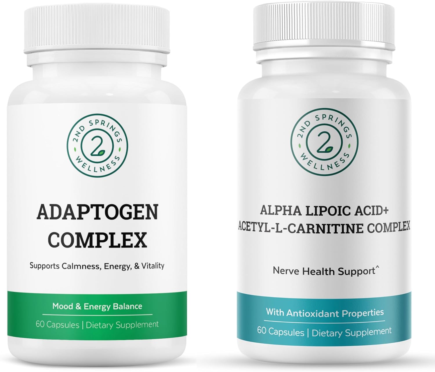 ALA & ALC Complex + Adaptogen Complex Bundle | Energy, Resilience, Cognitive Function, Metabolism, Focus & Daily Wellness