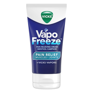 Vicks VapoFreeze Topical Pain Cream 3.0oz, Maximum Strength Menthol+ for Muscle Pain Relief, Joint Pain Relief, Knee Pain Relief, Back Pain Relief, Cream for Pain Relief, Topical Pain Relief VicksBuy Supplements Australia