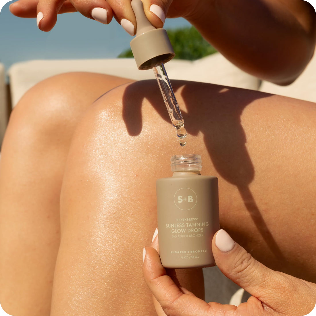 SUGARED + BRONZED Sunless Tanning Glow Drops, Face and Body Self Tanner, Customizable for a Natural Glow, Clean Formula, Streak Free Self Tanning Serum, Suitable for All Skin Types, Vegan, 1 Fl Oz SUGARED + BRONZEDBuy Supplements Australia