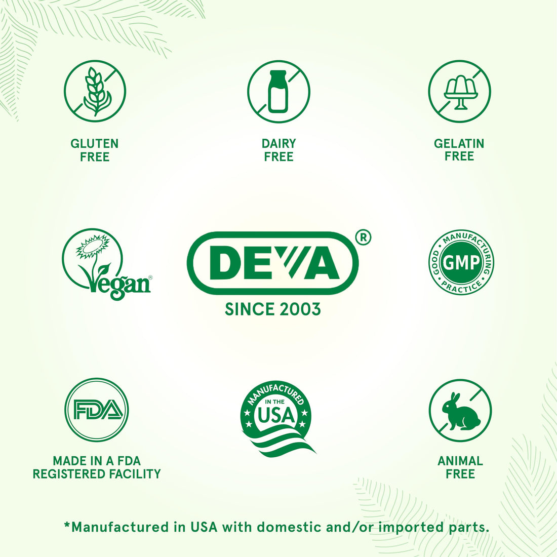 DEVA Vegan Iron-Free Multivitamin & Mineral Supplement, Green Food Blend, Spirulina, Chlorella, Ashwagandha, Broccoli, 90 Coated Tablets DEVABuy Supplements Australia